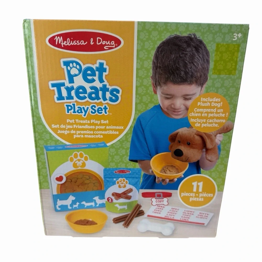 Melissa & Doug Pet Treats Puppy Play Set Imaginative Play Plush Dog New In Box