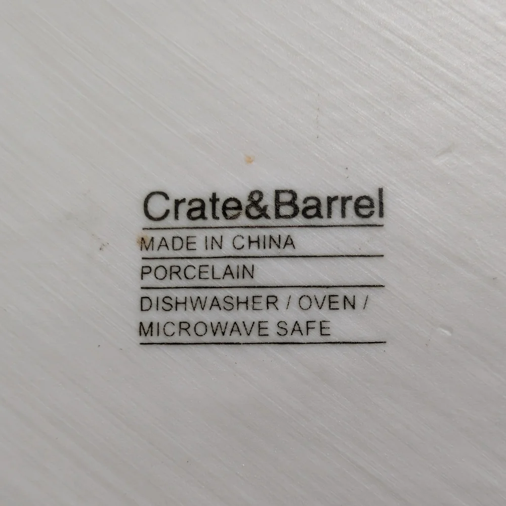 CRATE & BARREL 11.25