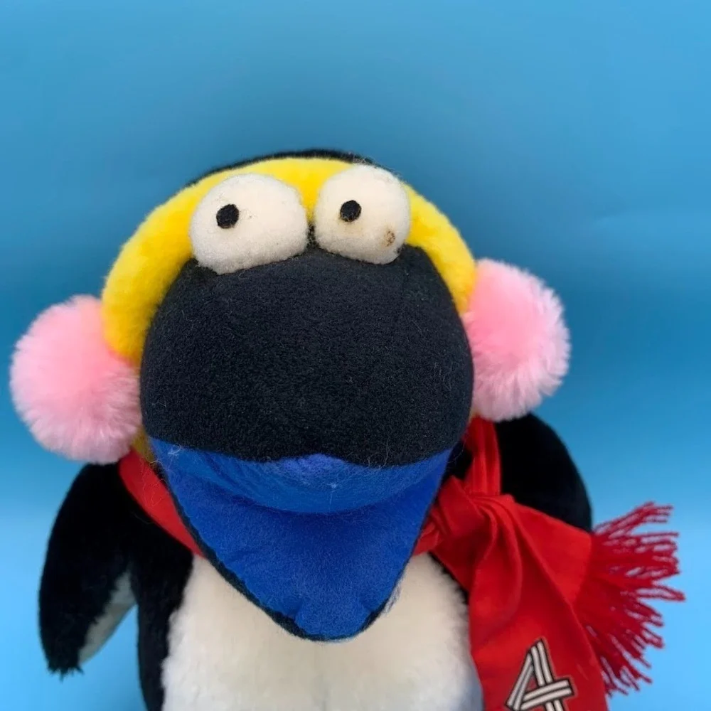 Vtg WSMV Channel 4 Nashville TN Plush Snowbird Penguin Rare Blue Tongue Original