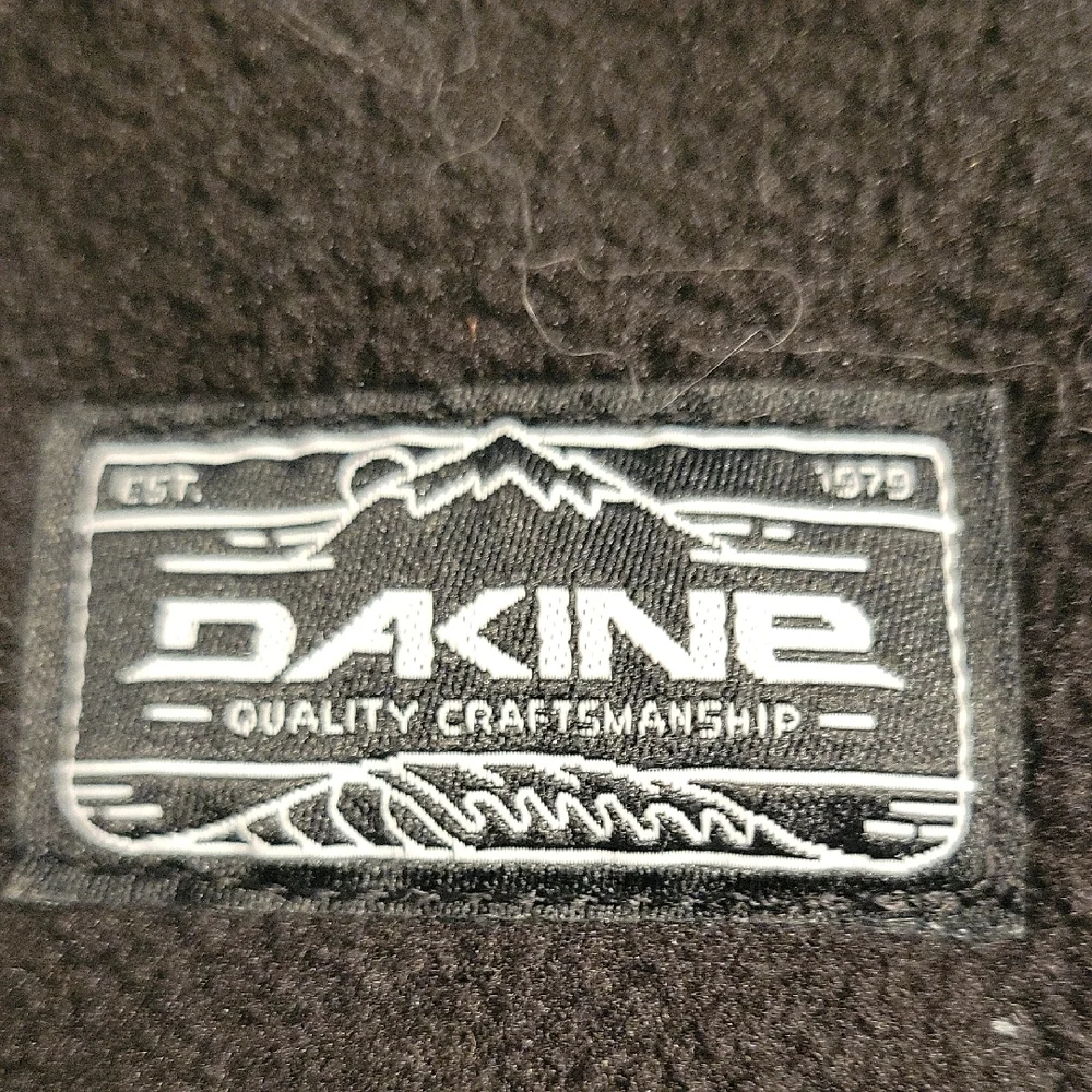 Dakine Black and White Logo Patch Fleece Hood