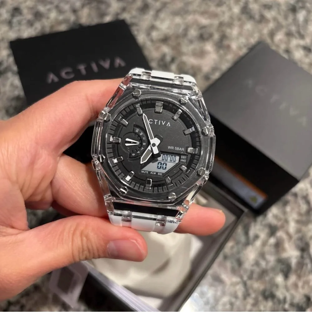 Activa X Invicta Men's Digital Watch - 44.2mm, White NWT