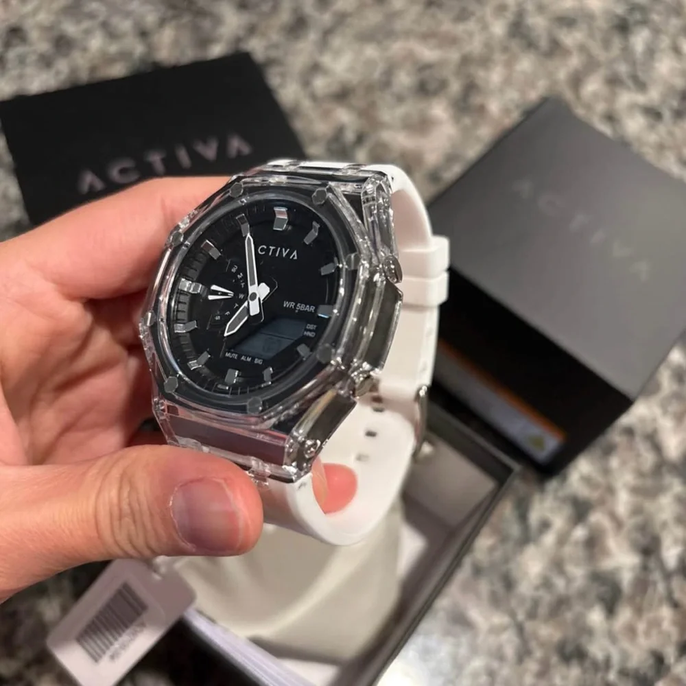 Activa X Invicta Men's Digital Watch - 44.2mm, White NWT
