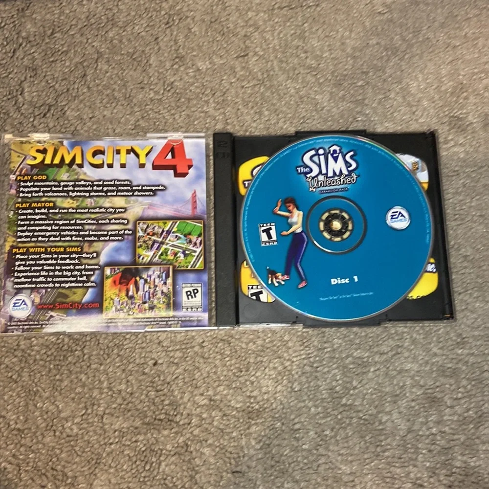 Sims EA PC Windows Games with 2 expansion packs Livin’ Large and Unleashed