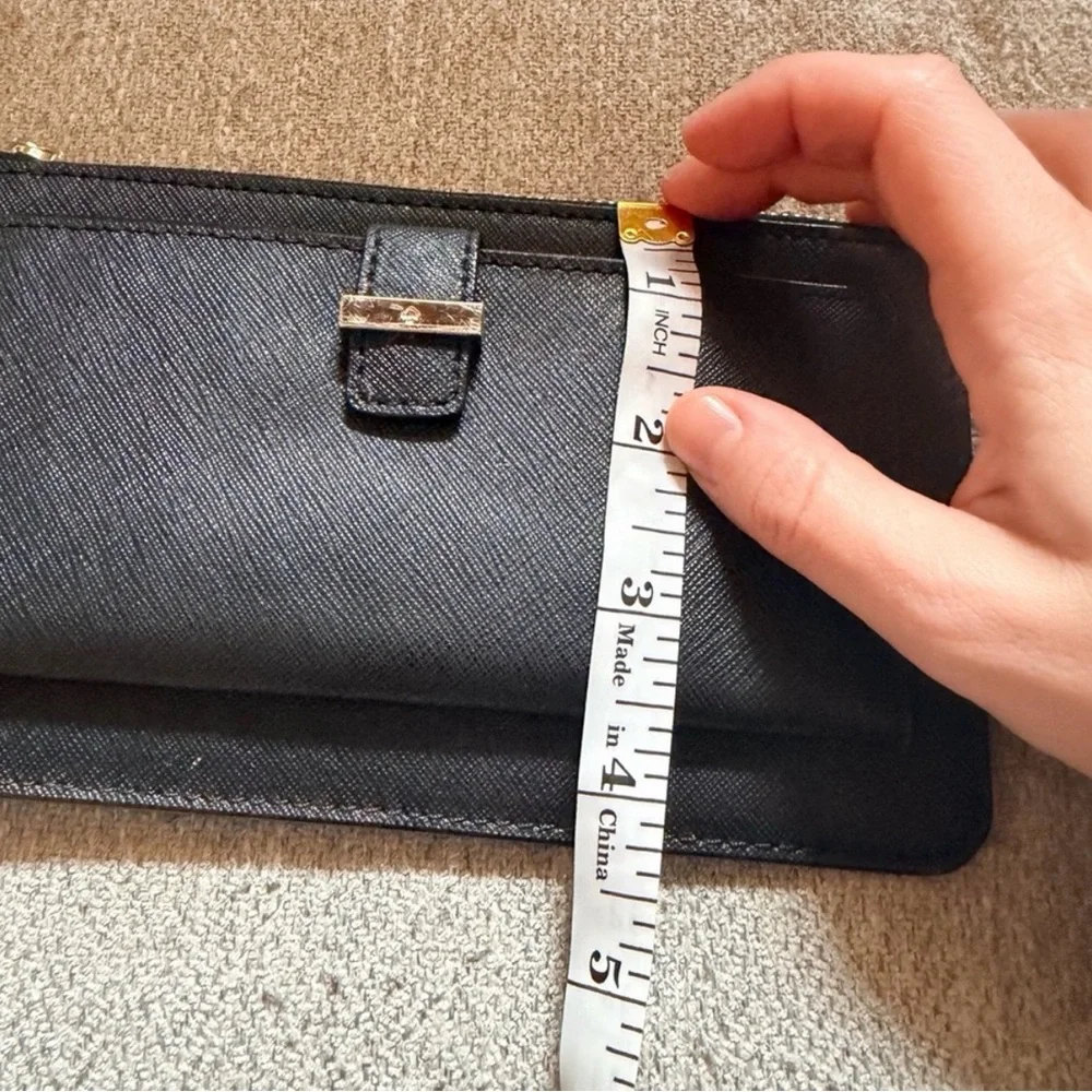 kate spade black leather