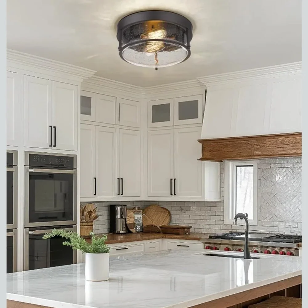 Rustic Farmhouse Industrial Oil Rubbed Bronze Light Fixture