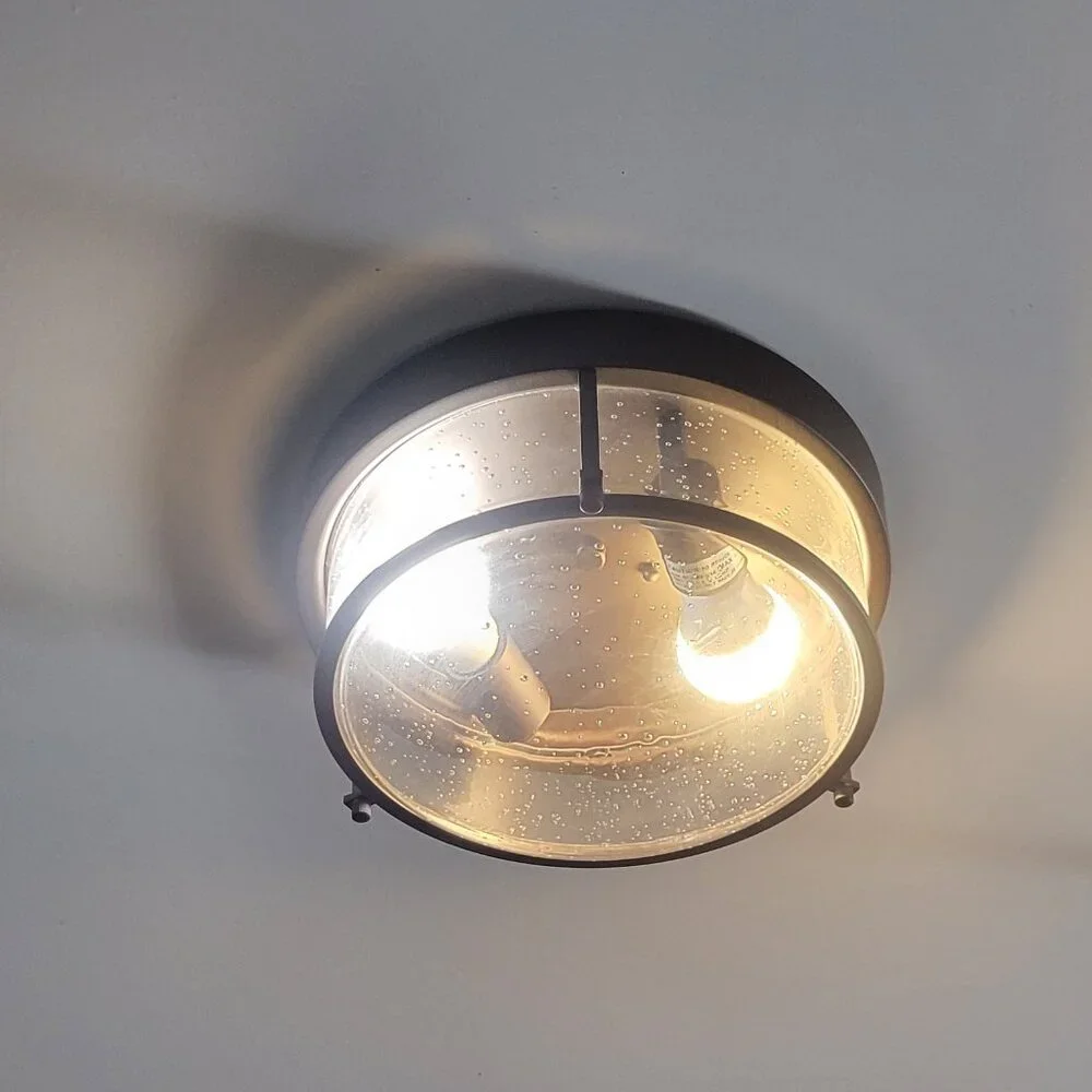 Rustic Farmhouse Industrial Oil Rubbed Bronze Light Fixture
