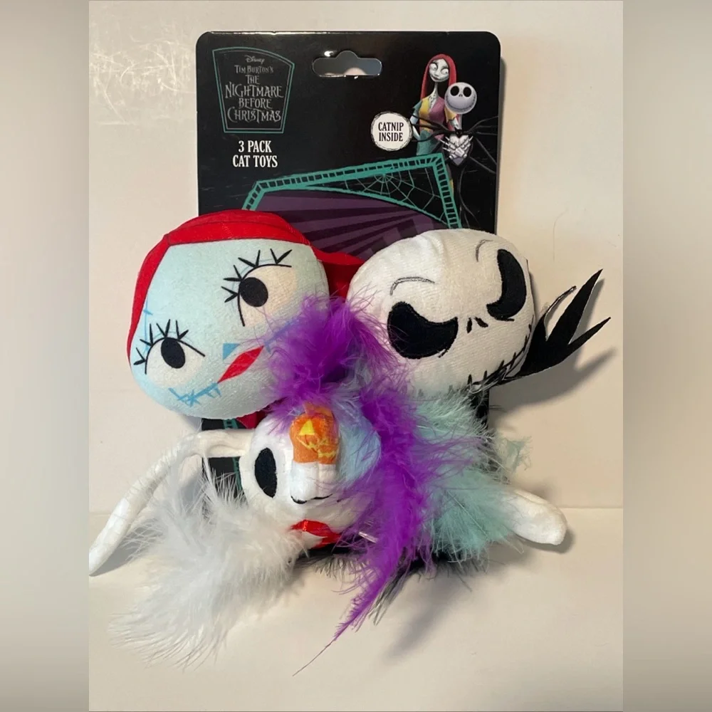 SET OF 3 DISNEY NIGHTMARE BEFORE CHRISTMAS Cat TOYS