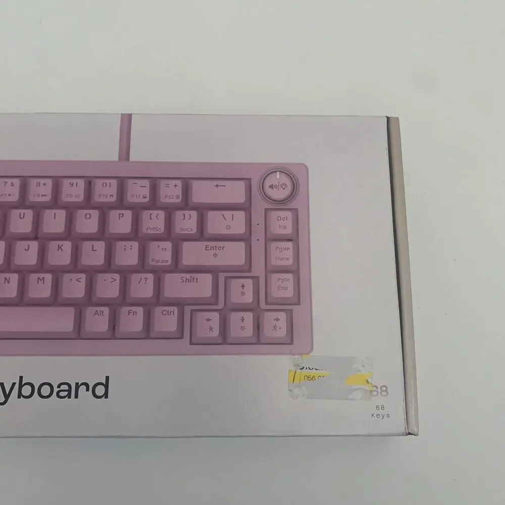 NORTH Compact Mechanical Keyboard 65% Wired Rainbow Lit Keyboard New