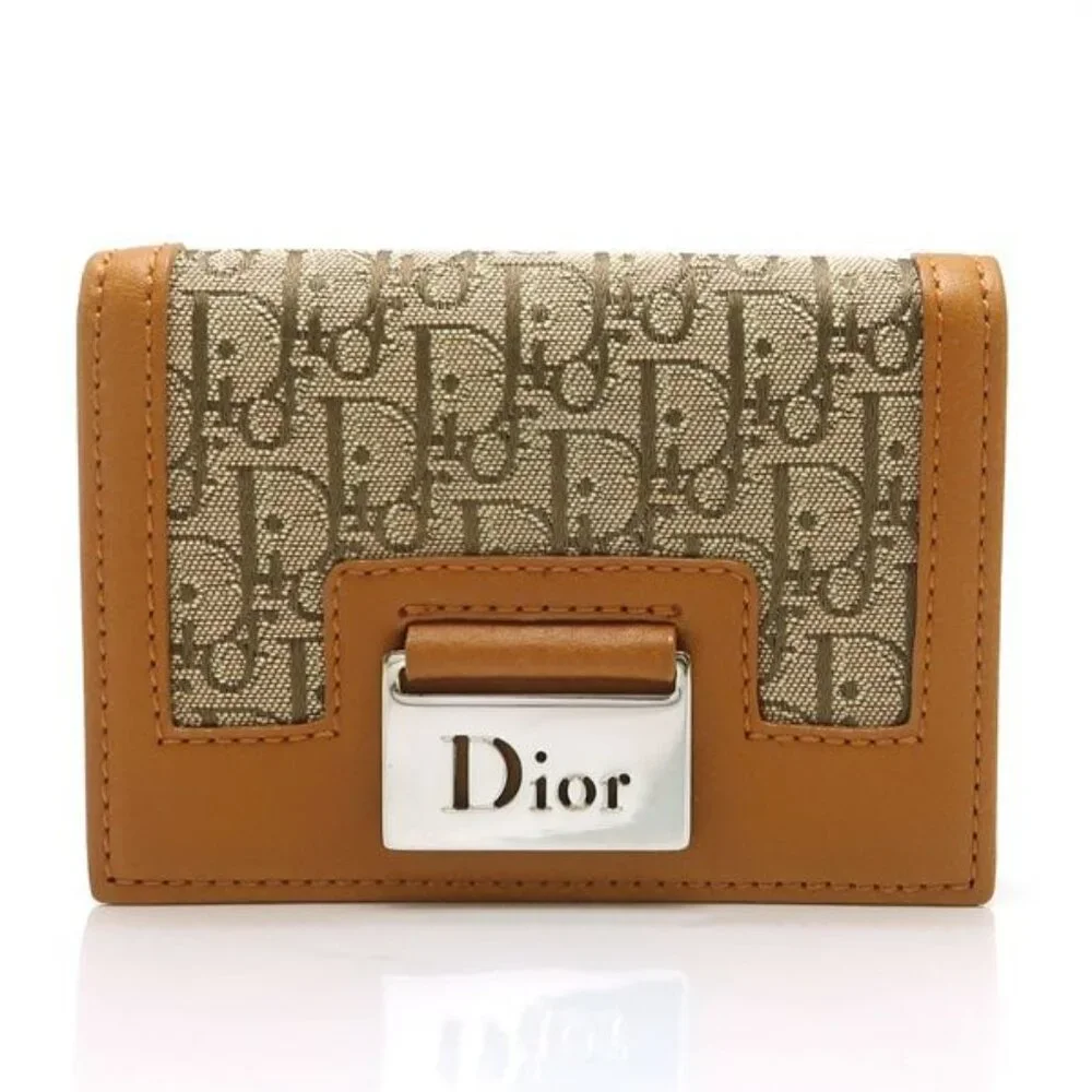 Christian Dior Street Chic Card Case Business Card Holder 0056 Trotter Canvas