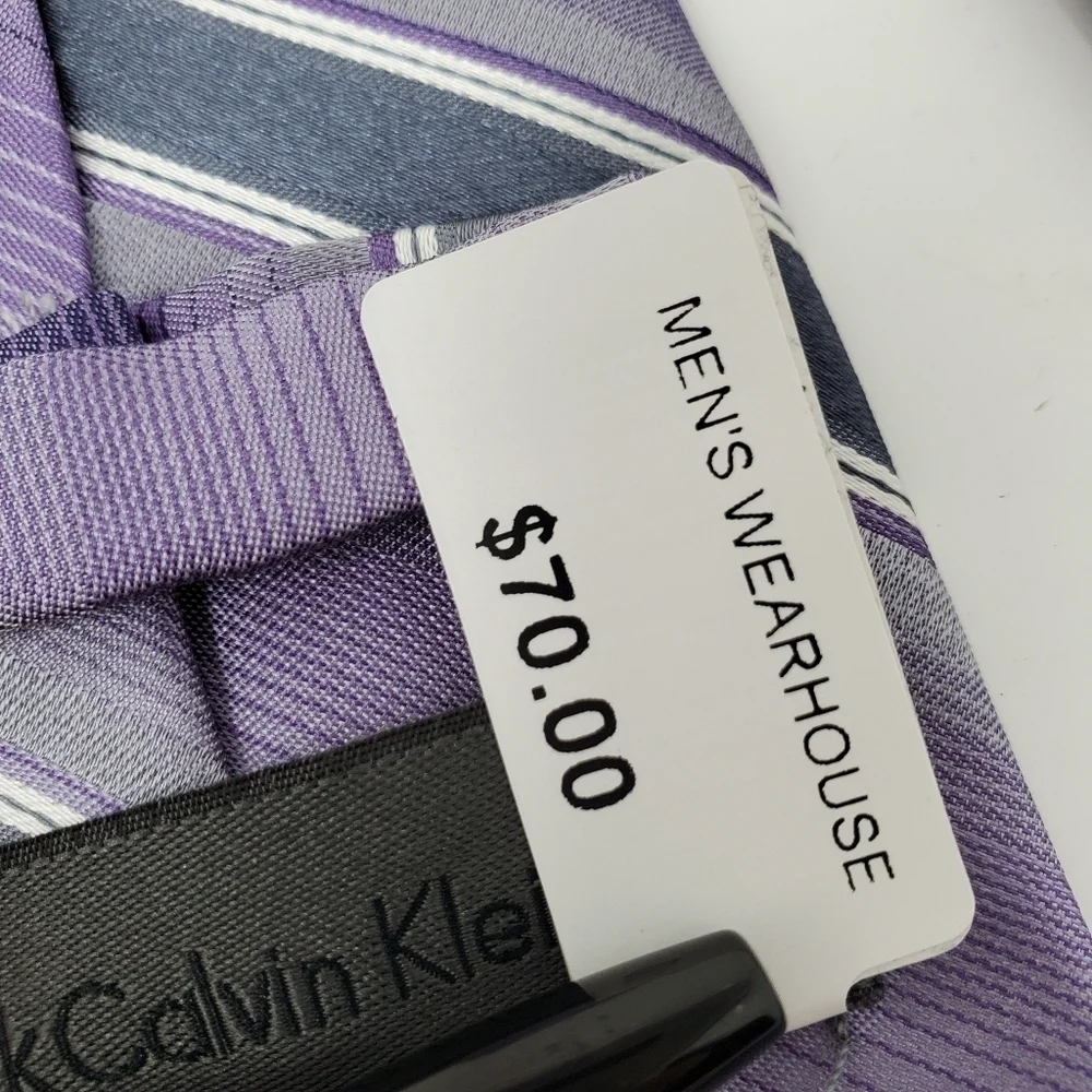 NWT CALVIN KLEIN Purple Tie