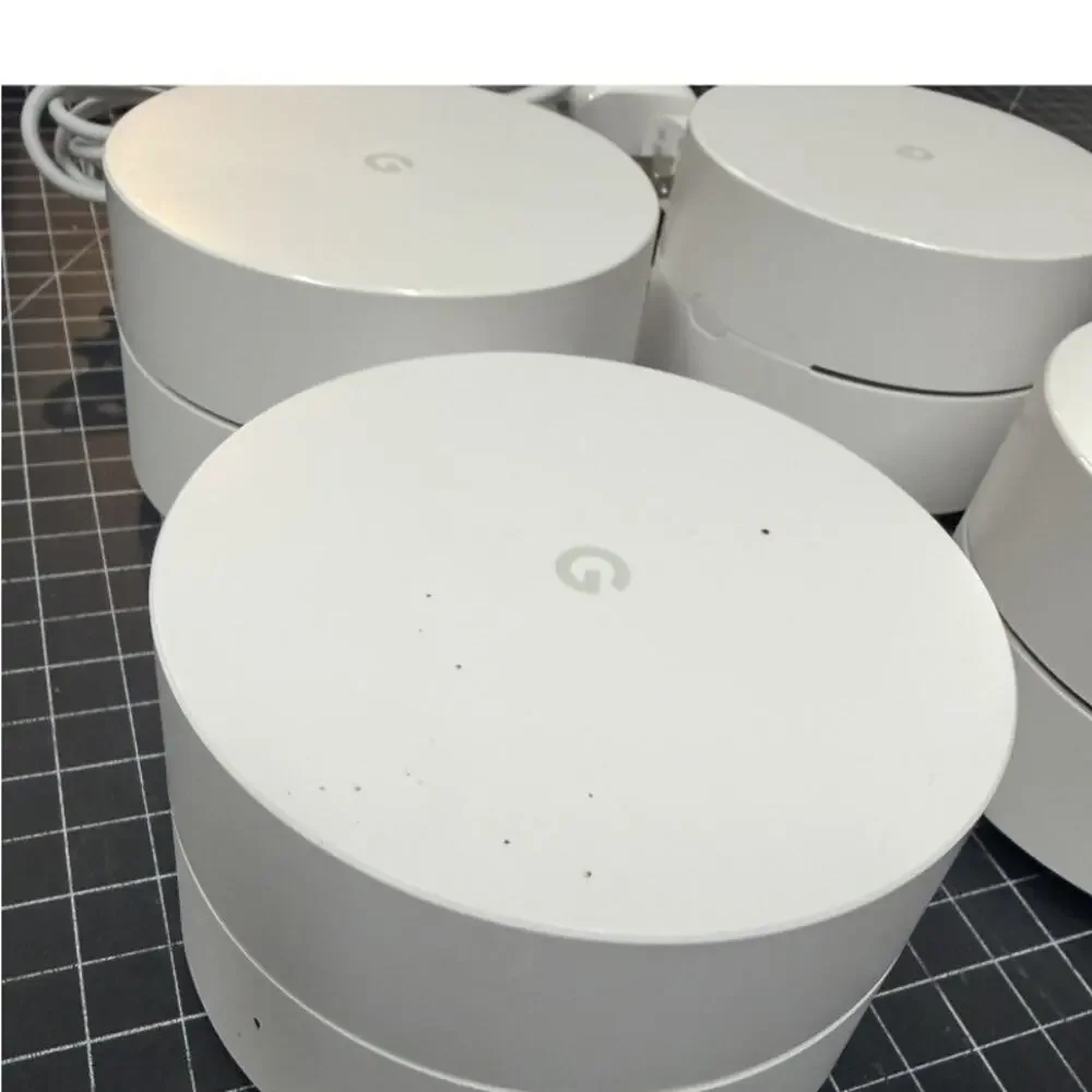 4-Pack Used Google Wifi AC1304 Mesh System AC1200 Dual-Band Router
