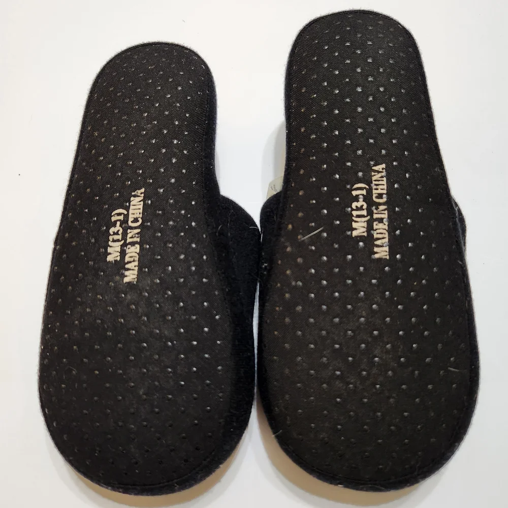 Kids Black and Blue Transformers Slip-On Slippers