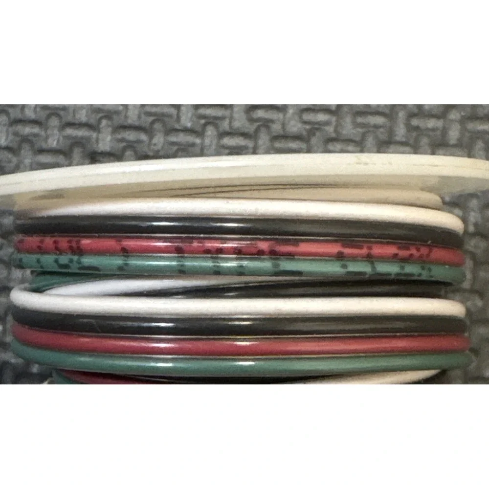 Approximately 12 FT 4 Conductor 24 AWG Type CL2X Wire | Multicolor HTF