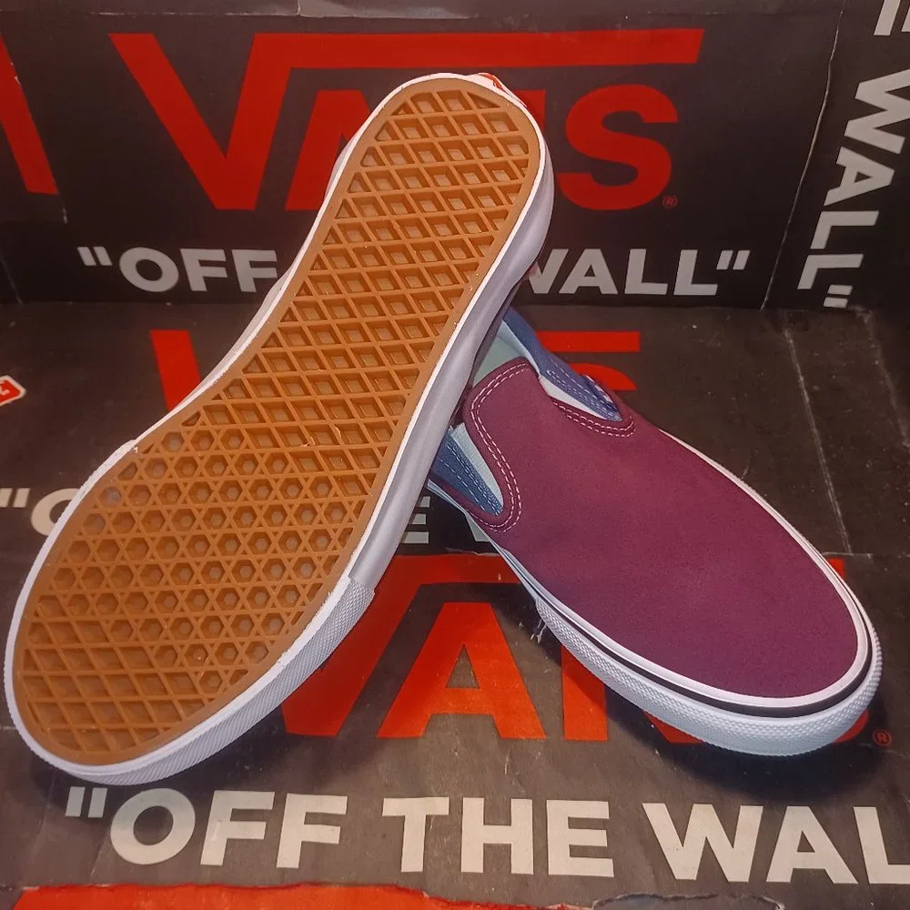 Vans Skate Slip On Moonlight Blue/Mauve Wine Size US 9.5 Men VN0A5FCAAPO