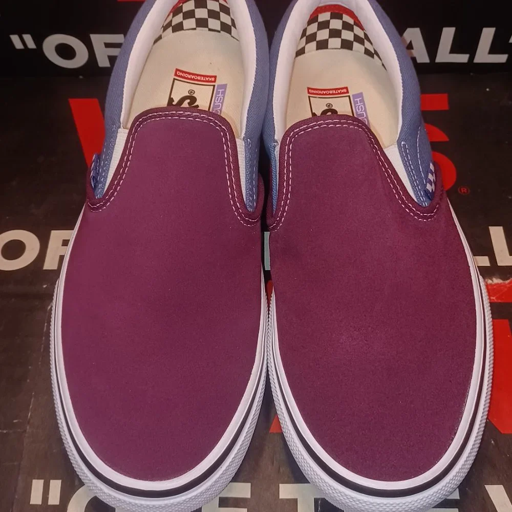 Vans Skate Slip On Moonlight Blue/Mauve Wine Size US 9.5 Men VN0A5FCAAPO