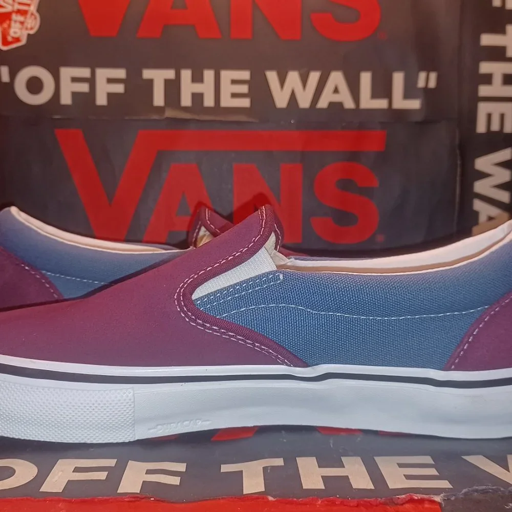 Vans Skate Slip On Moonlight Blue/Mauve Wine Size US 9.5 Men VN0A5FCAAPO