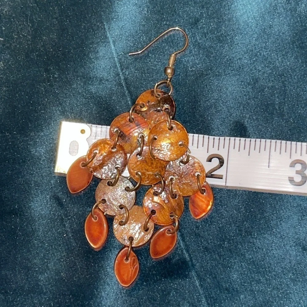 Brown / Bronze Chandelier Autumnal Earrings