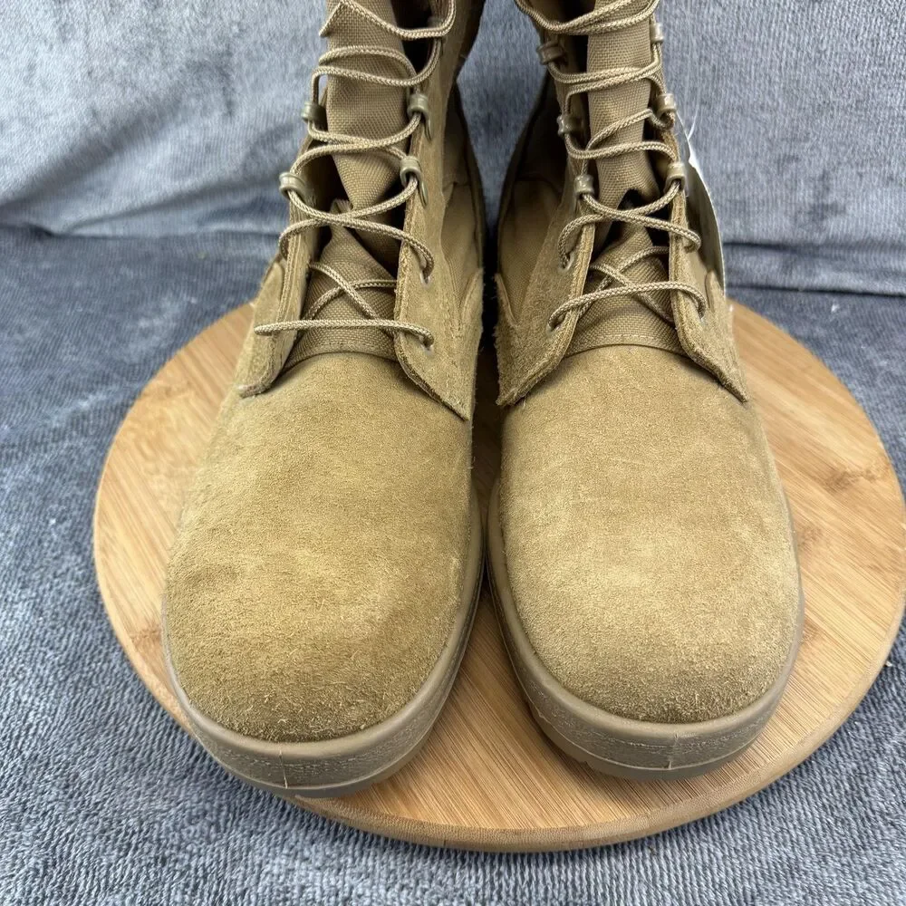 McRae Footwear Boots Mens Size 11.5R Brown Suede Combat Military Vibram Lace Up