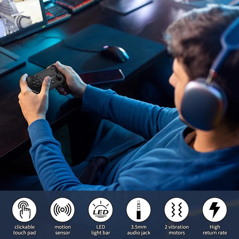 Wireless Controller for PS4, PS4 Pro,P4 Slim, PC Windows