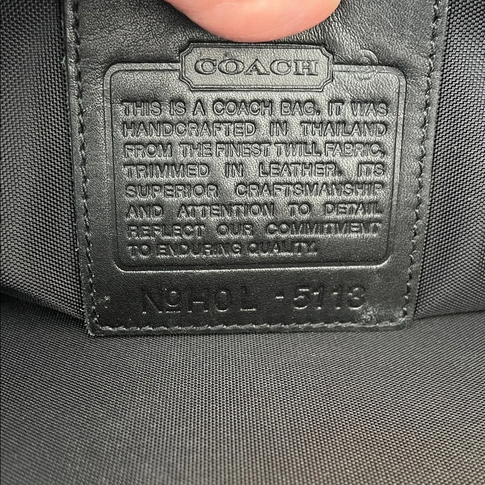 Coach sleek black