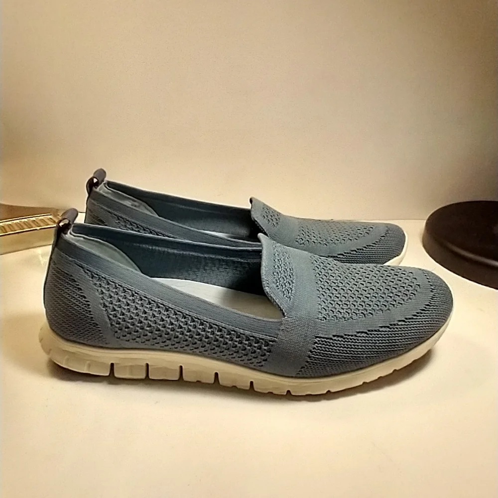 Cole Haan Zerogrand Stitchlite Blue Slip On Loafers Women's sz 8.5B