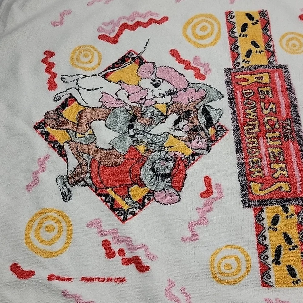 The Rescuers Down Under Beach Bath Towel Vintage 90s