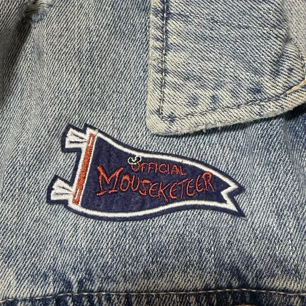 Disney Denim Patches Handmade Jean Jacket Old Navy Size S