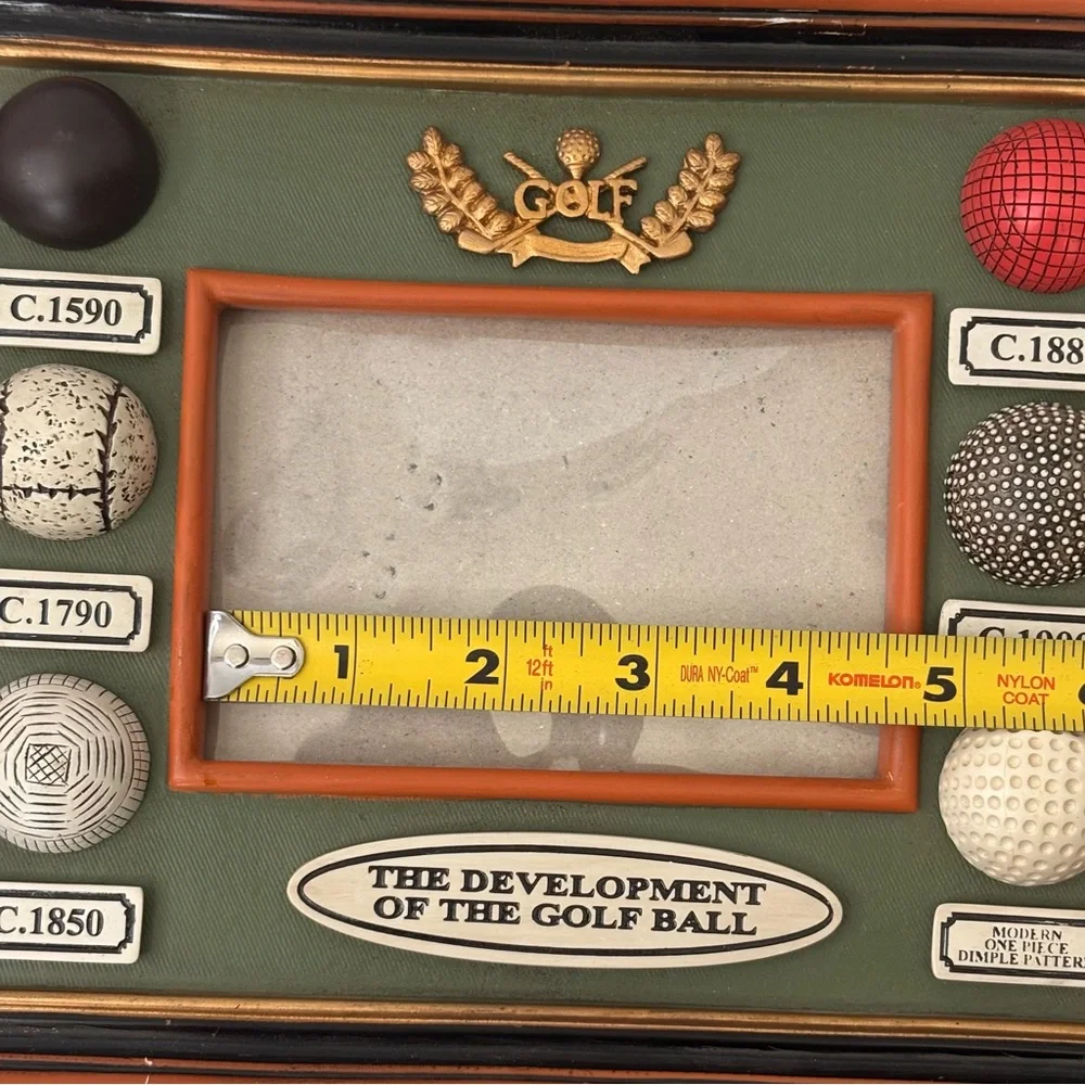 3D Golf Ball Picture Frame - Golf Balls have Texture