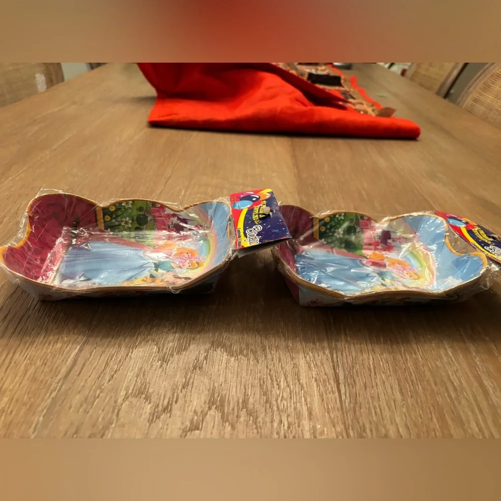 4 Disney Princess Party Plates Set - Multicolor