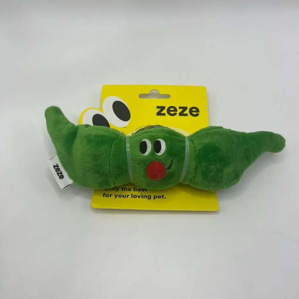 Pea Pod Cat Toy | Plush & Sisal Catnip Toy for Scratching & Interactive Play
