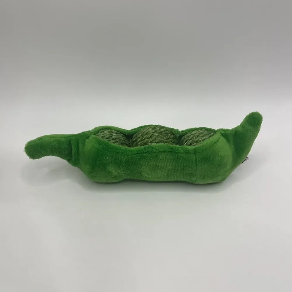 Pea Pod Cat Toy | Plush & Sisal Catnip Toy for Scratching & Interactive Play