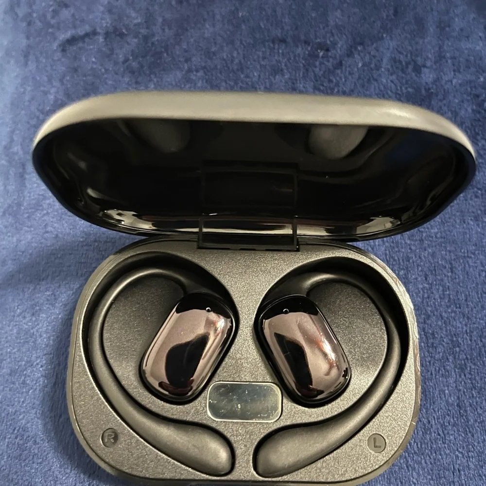 Wireless Earbuds with Charging Case - Black - New