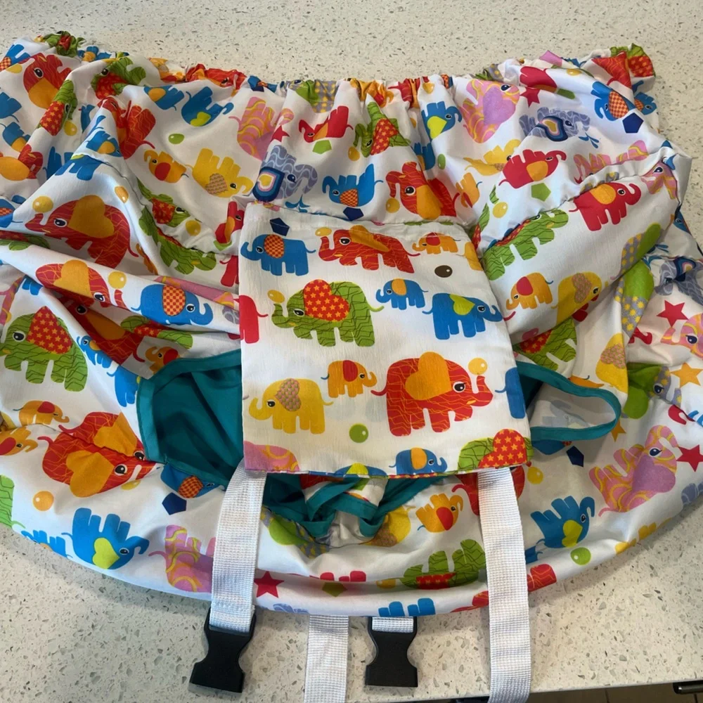 Kids Elephant Print Multicolor Activity Harness / Seat Cover