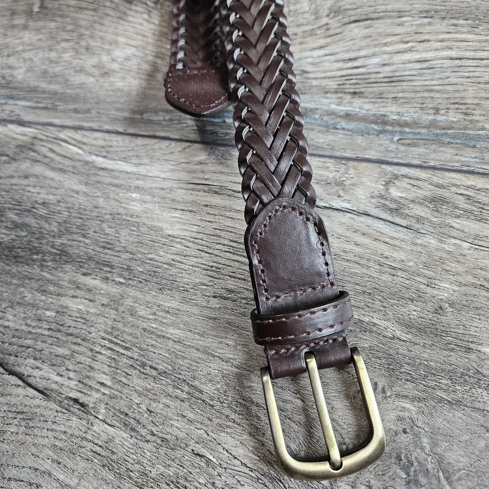 Brown Braided Belt, Kids