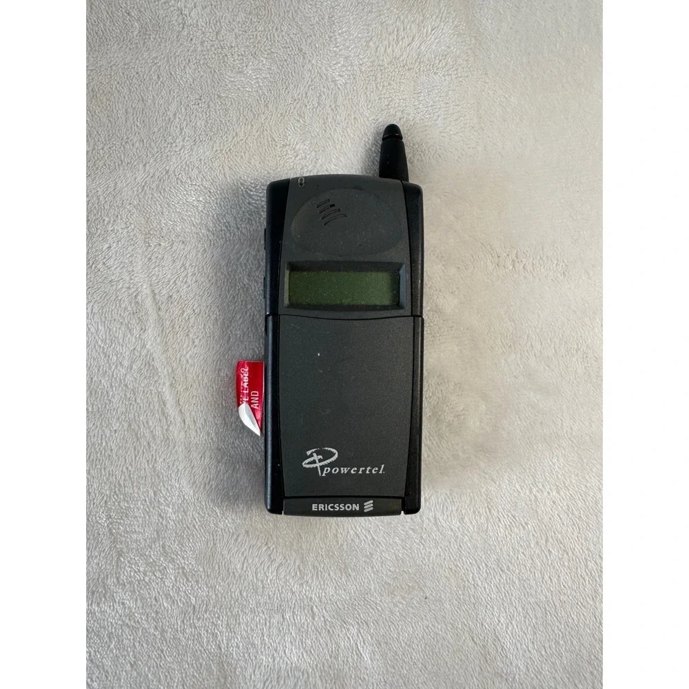 Vintage Ericsson GF768 Black Mobile Phone Flip –1990s.Untested