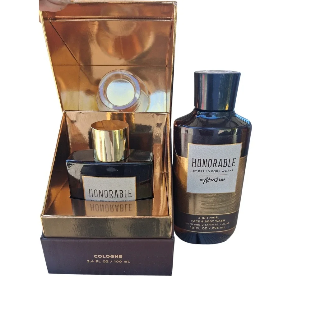 Rare Bath & Body Works Mens Honorable Cologne Spray & Body Wash