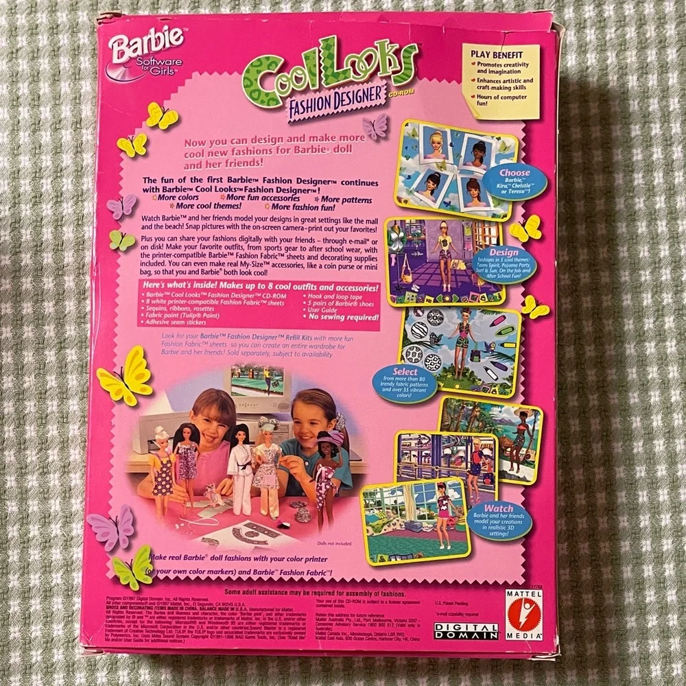 Barbie then designer