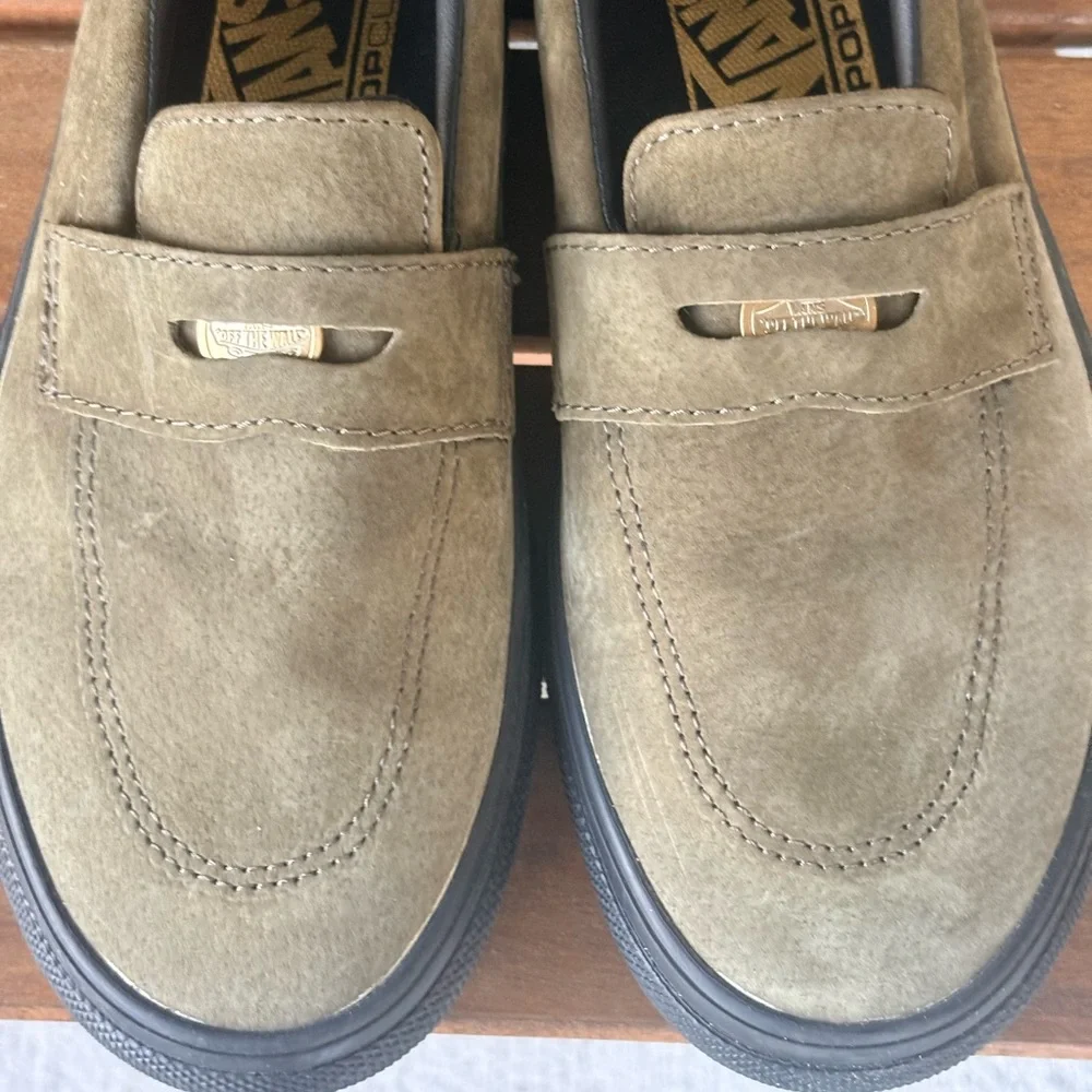Vans Men’s SkateStyle 53x Beatrice Domond Slip-On Loafers with Gold Accent