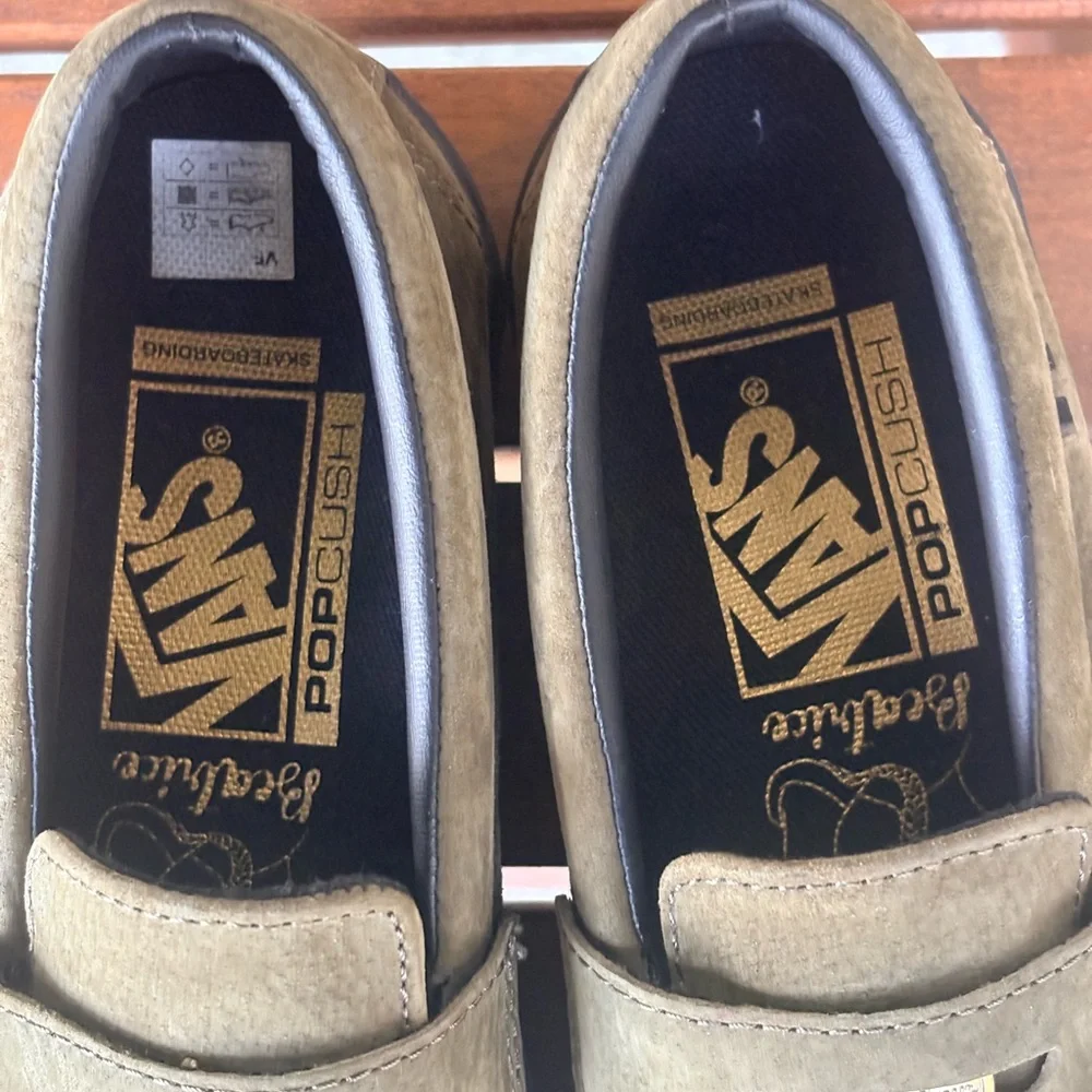 Vans Men’s SkateStyle 53x Beatrice Domond Slip-On Loafers with Gold Accent