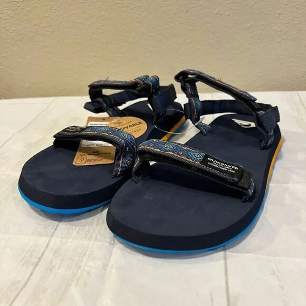 Quiksilver Youth‎ Sandals Size 6 Removable Heel Strap New Boy's Blue