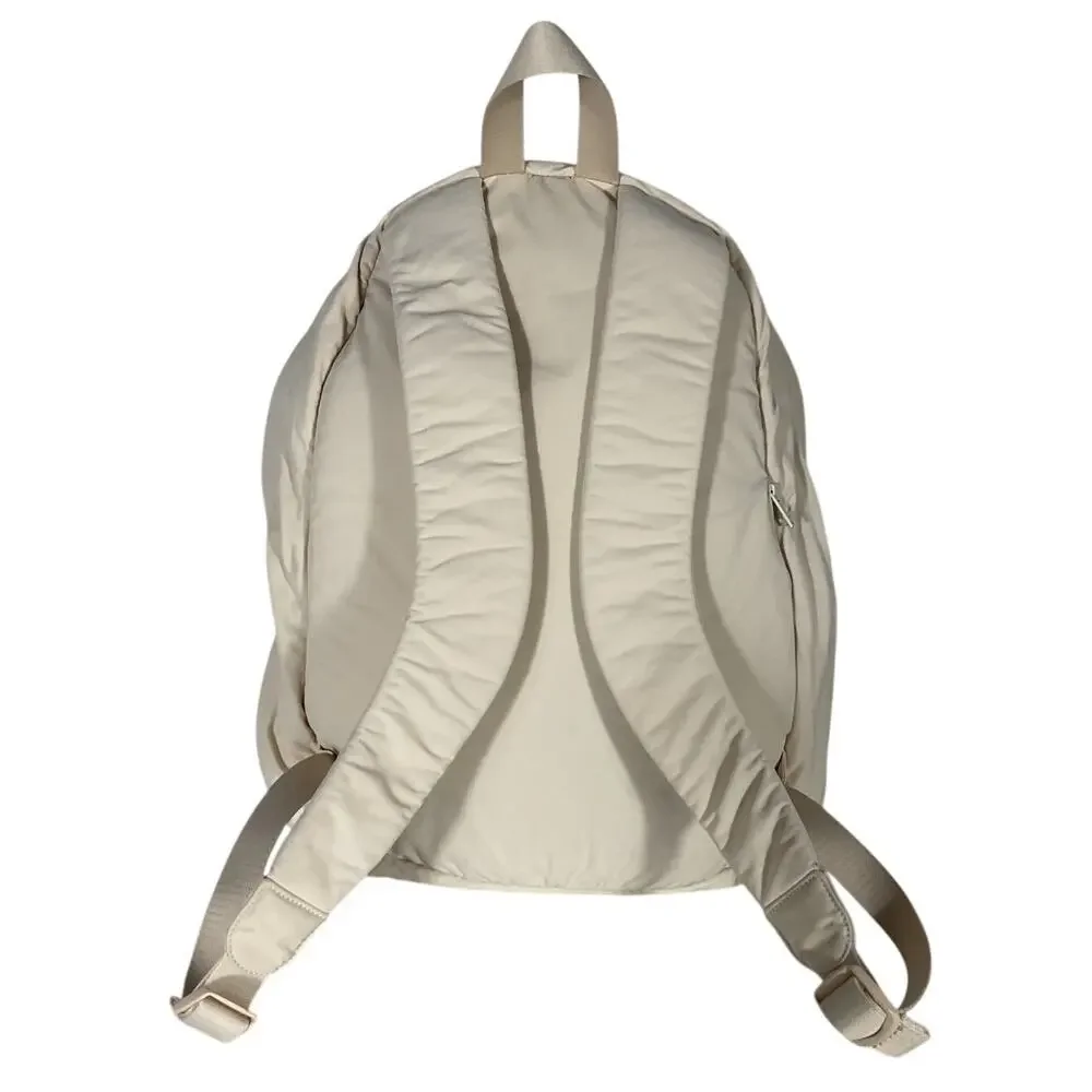 Pangaia Sleek Sand Nylon Padded Backpack