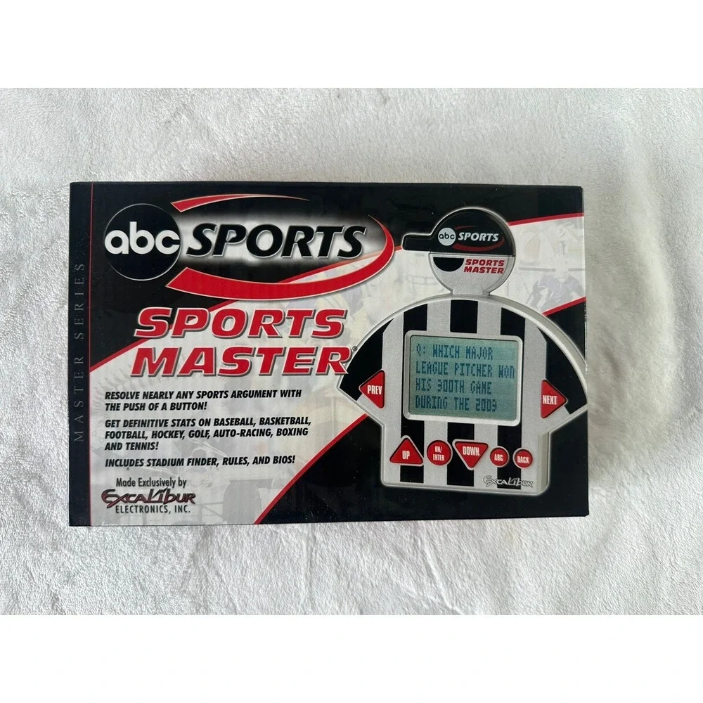 Vtg ABC Sports Master Handheld GAME 2004 Electronic Multiple Sports Trivia MINT