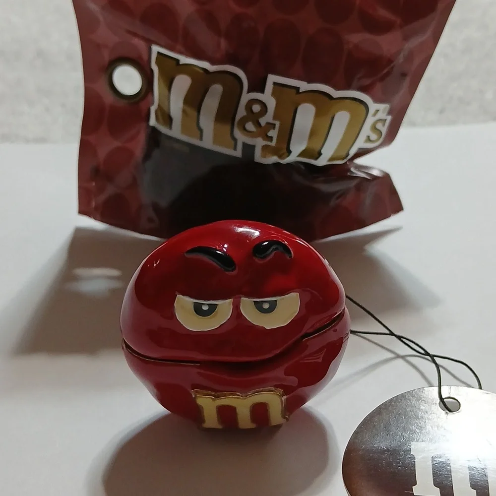 M&M Monet Red Character Enamel Keepsake Trinket Box