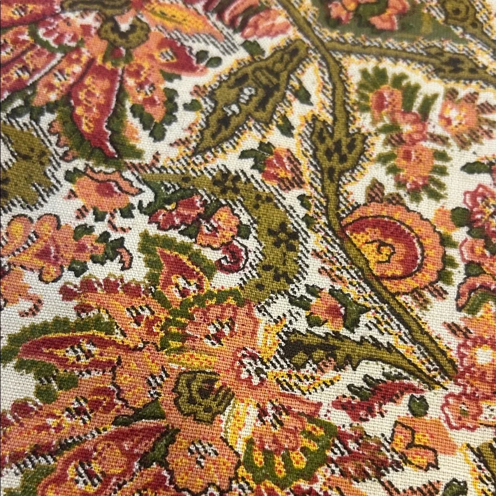 Pottery Barn Vintage Paisley Floral Placemats Qty 3