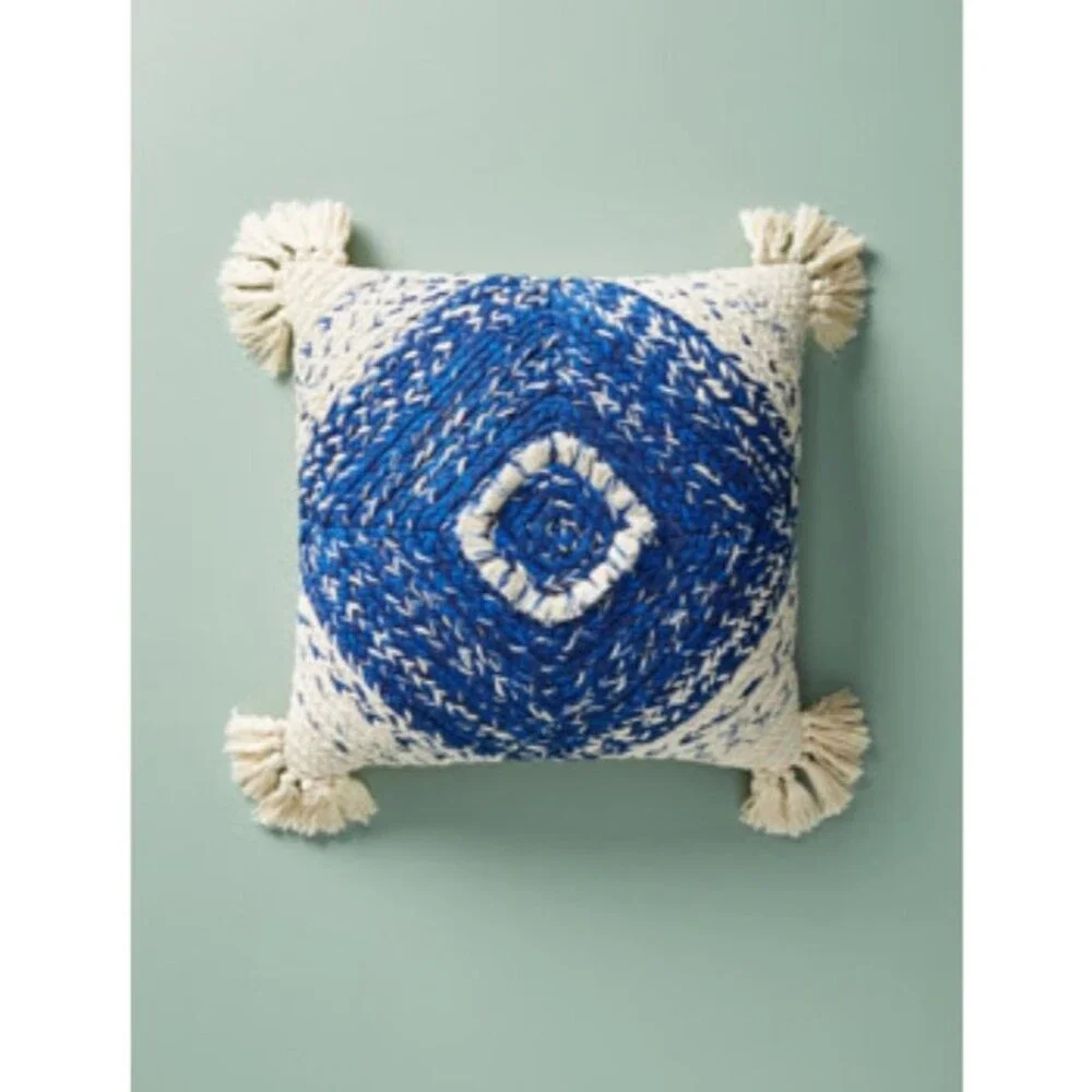 Anthropologie 20x20 Pillow Inserts and Pillow Cover Shams Accent Pair 2