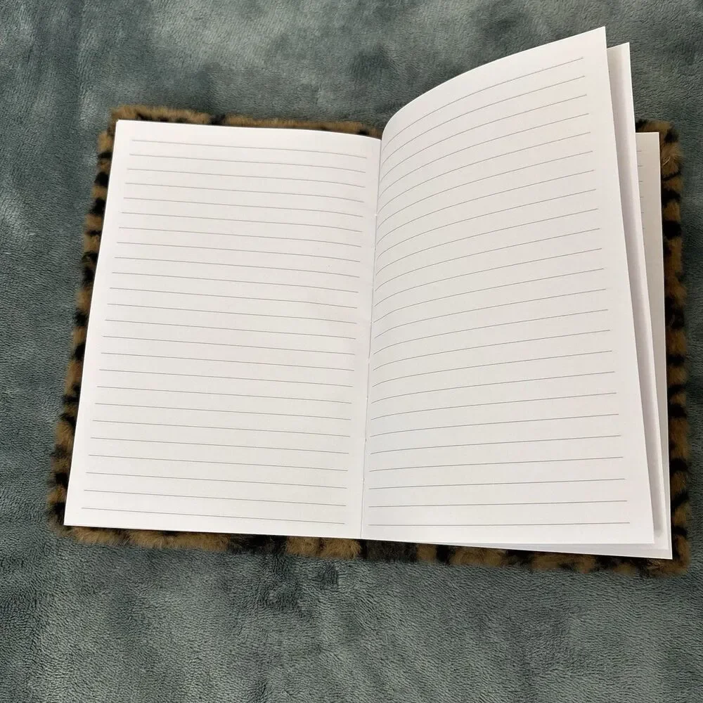 Fuzzy Animal Print Journal New Leopard