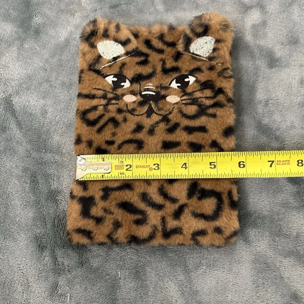 Fuzzy Animal Print Journal New Leopard