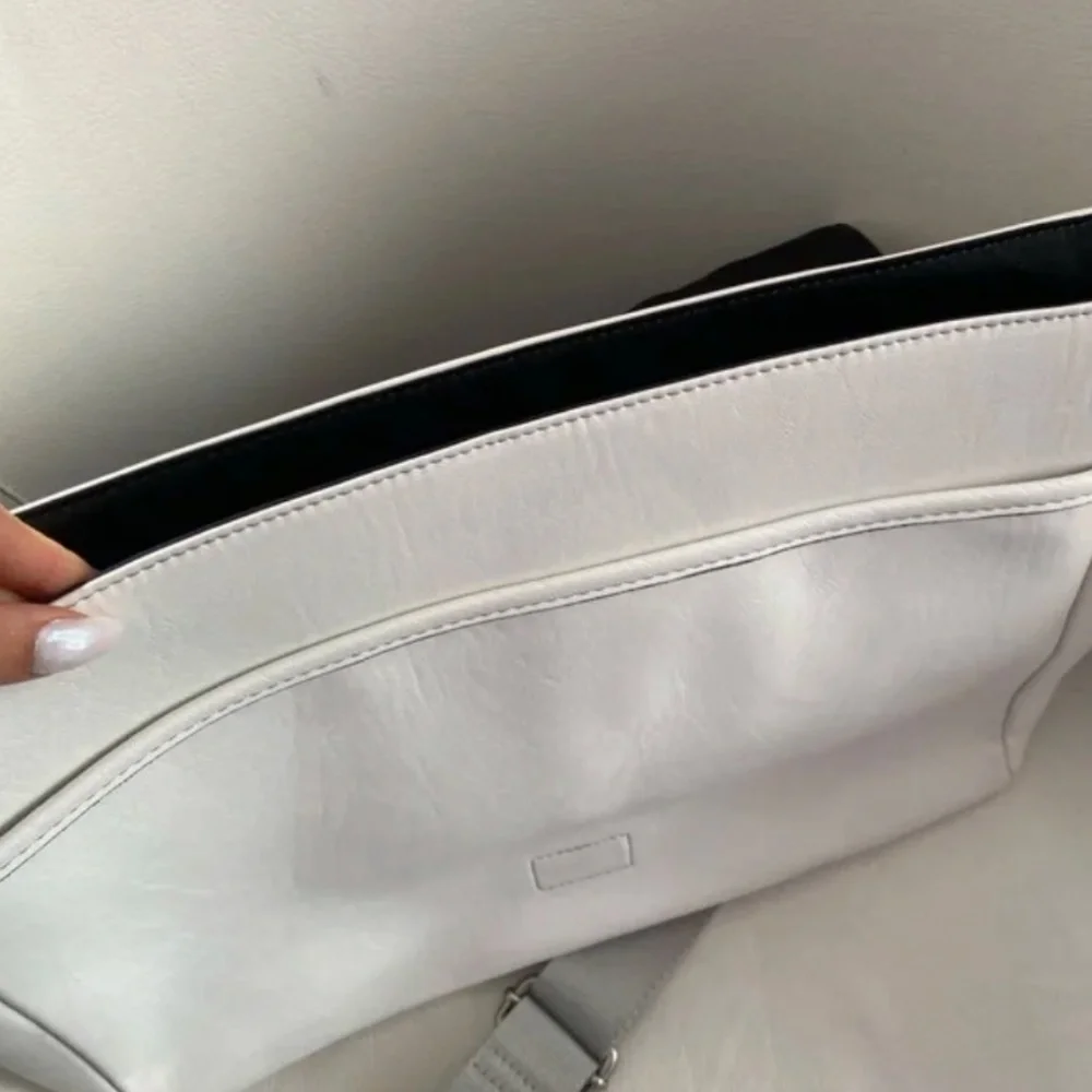 Calvin Klein White Crossbody Messenger Bag