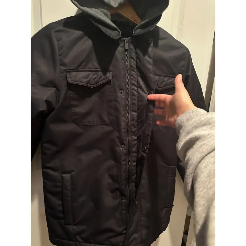 Pacific Trail Water/Wind Resistant Boy Puffer Jacket with Hood Size L 14/16