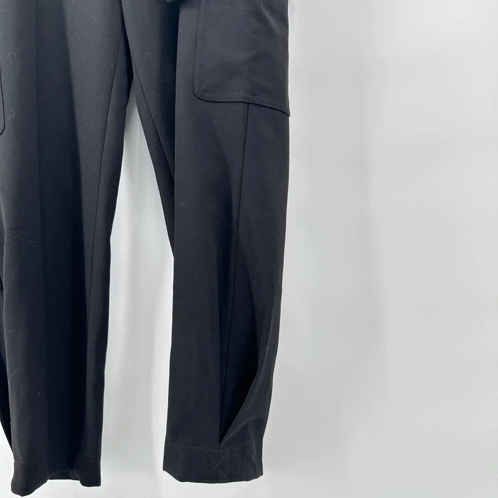 EXPRESS Cargo Pants Super High Waisted Belted Ankle Dark Academia Streetwear 14R